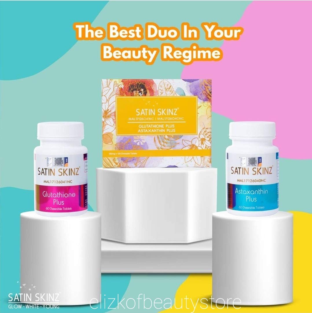Satin Skinz GLUTATHIONE Plus 256g, avec d'autres compléments