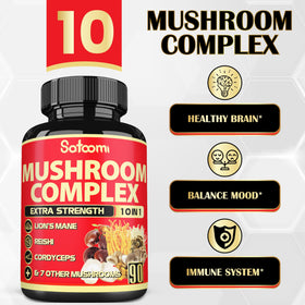 Satoomi complément alimentaire champignons 10 en 1 capsules
