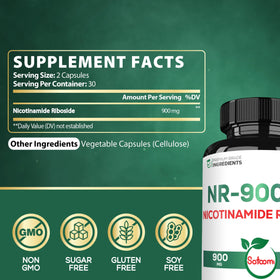 Satoomi complément NAD 900mg capsules arrière