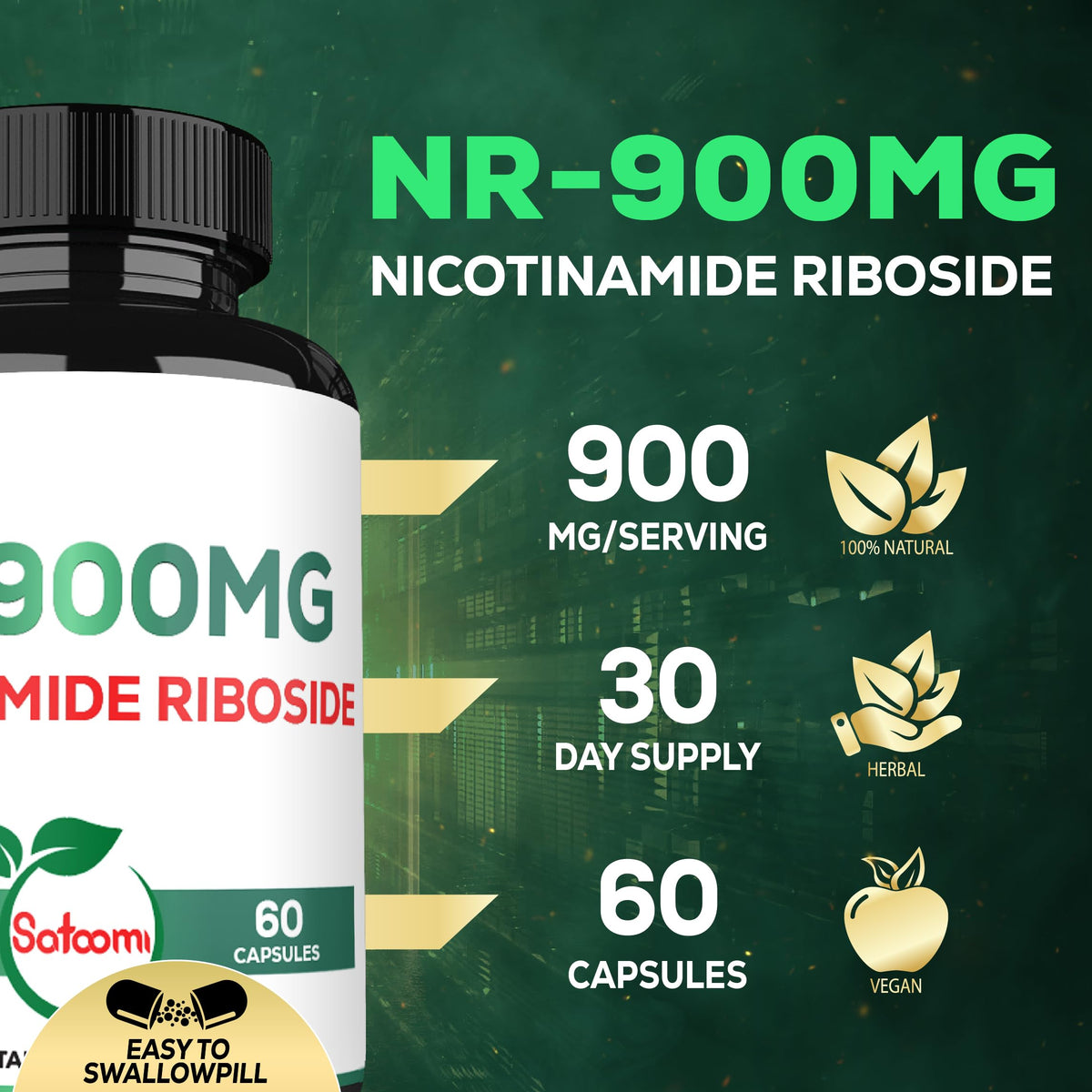 Satoomi complément NAD 900mg emballage