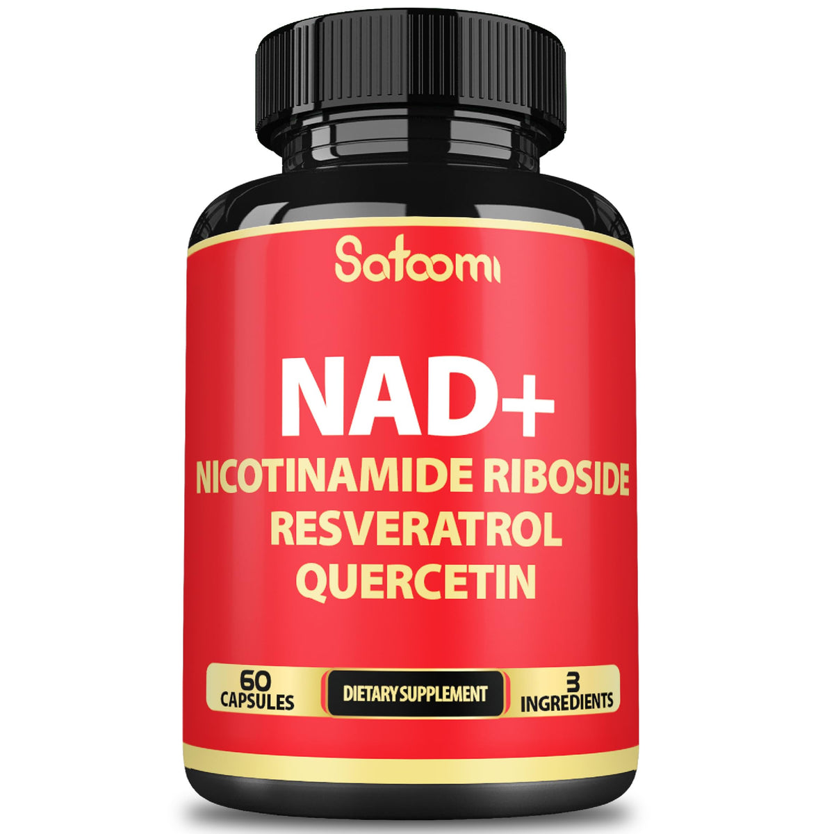 Satoomi Complément NAD avec Nicotinamide Riboside 60 gélules vue de face