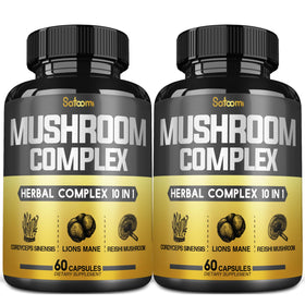 Satoomi Complexe de Champignons 10 en 1, vue de face du flacon