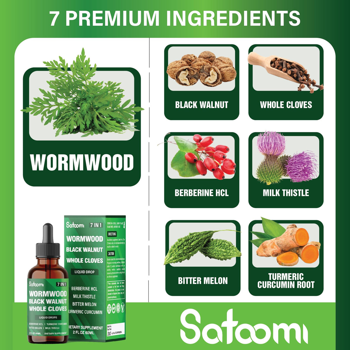 Satoomi Gouttes Liquides de Vermouth 60ml vue de côté