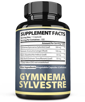 Satoomi Gymnema Sylvestre avec une main tenant la boîte