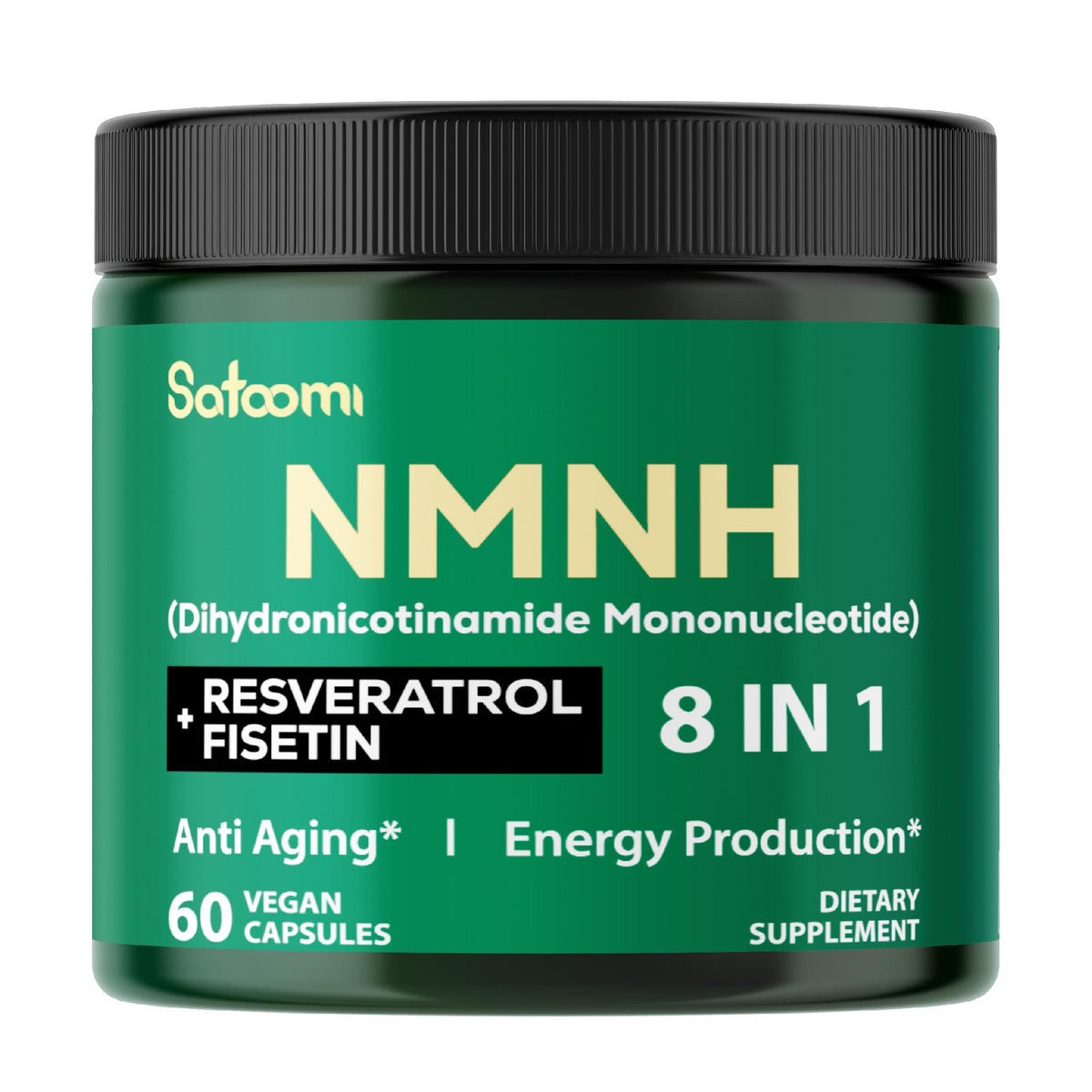 Satoomi NMNH complément alimentaire 60 capsules vue avant