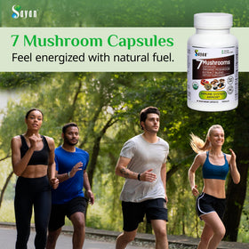 Sayan 7 Champignons 90 Capsules avec des champignons frais