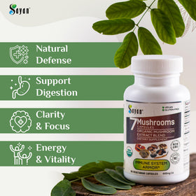 Sayan 7 Champignons 90 Capsules avec ingrédients naturels