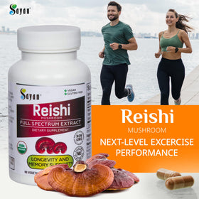 Sayan Extrait de Champignon Reishi 90 Capsules côté droit