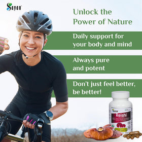 Sayan Extrait de Champignon Reishi 90 Capsules en situation d'utilisation