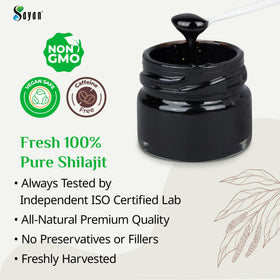 Sayan Shilajit Résine 90g vue de côté