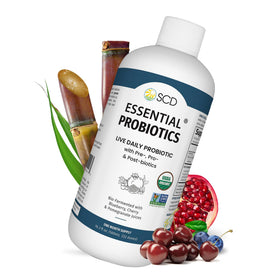 SCD Probiotics Boisson Probiotique 16 oz vue avant avec étiquette