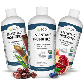 SCD Probiotics pack de 3 compléments alimentaires avec 11 probiotiques essentiels