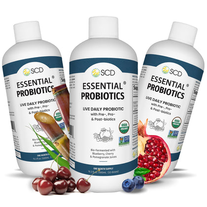 SCD Probiotics pack de 3 compléments alimentaires avec 11 probiotiques essentiels