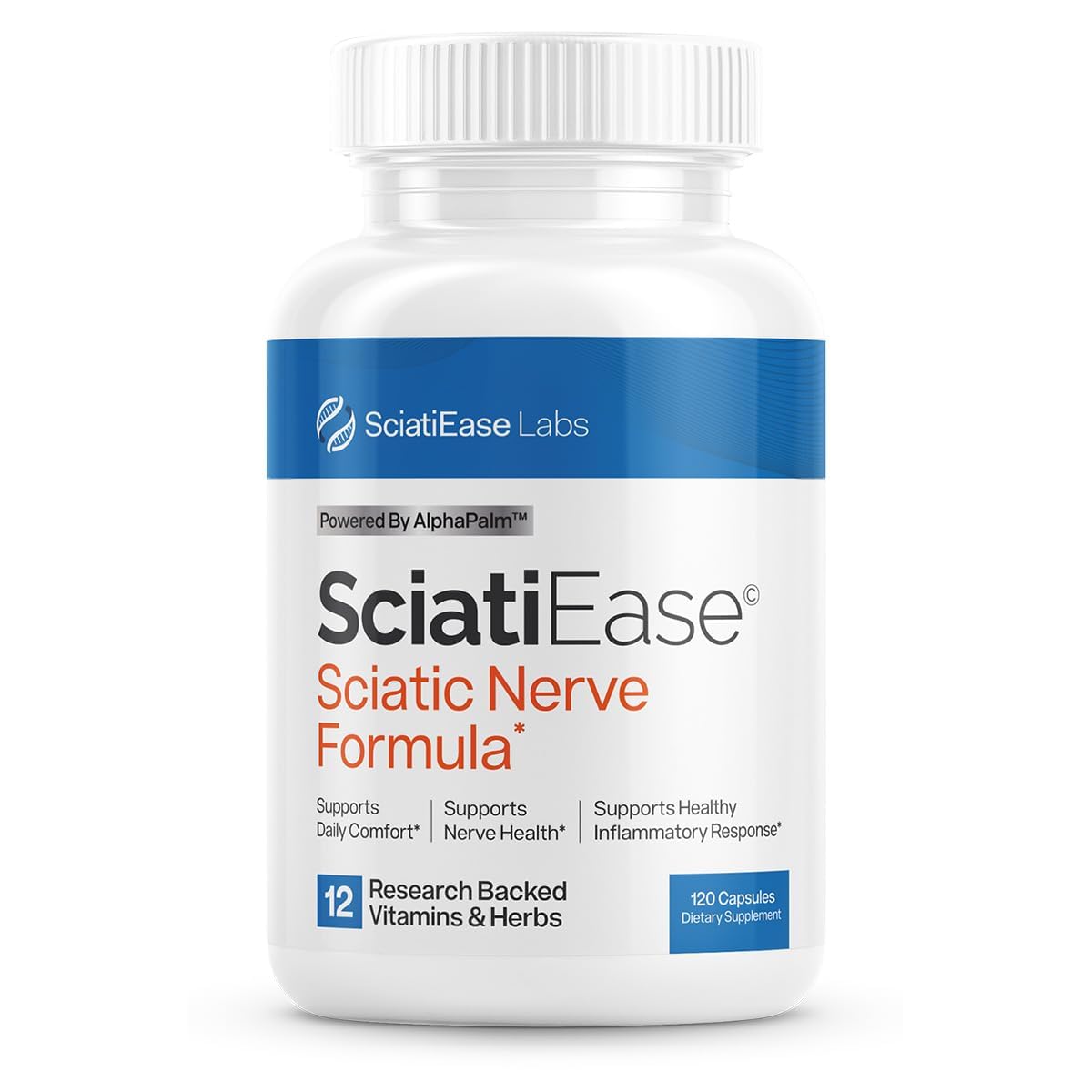 SciatiEase Complément Alimentaire 120 Capsules vue de face