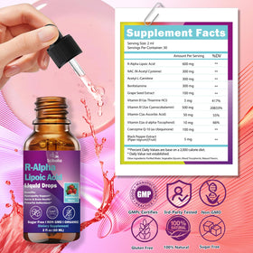 Scibalia Acide Alpha-Lipoïque R 600mg gouttes avec accessoires de bien-être