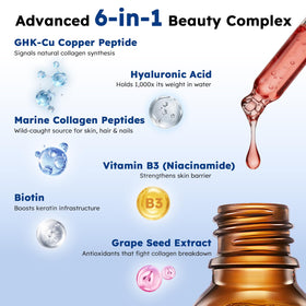 Scibalia GHK-CU liquide avec une cuillère doseuse