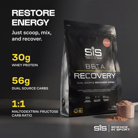 Science in Sport BETA use poudre de protéine chocolat en cuillère