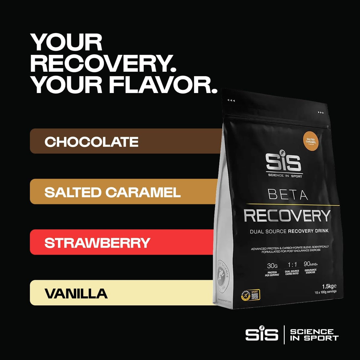Science in Sport BETA use poudre de protéines 30g au caramel salé en utilisation sportive