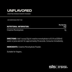 Science in Sport Creatine Monohydrate 449g vue latérale