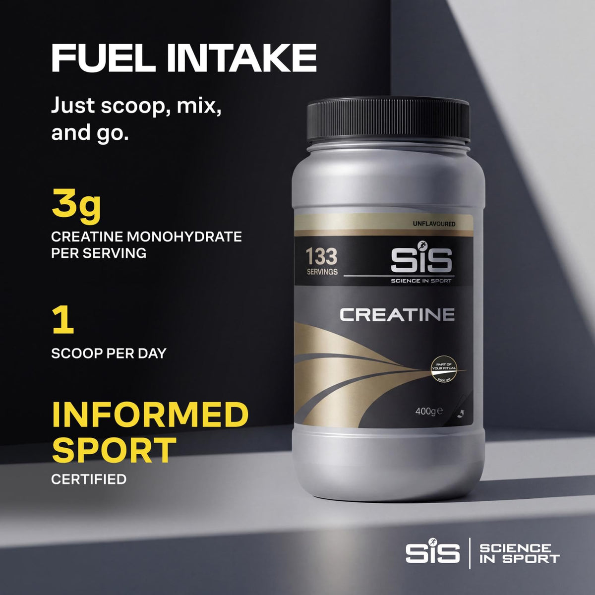 Science in Sport Creatine Monohydrate mélange facile dans un smoothie