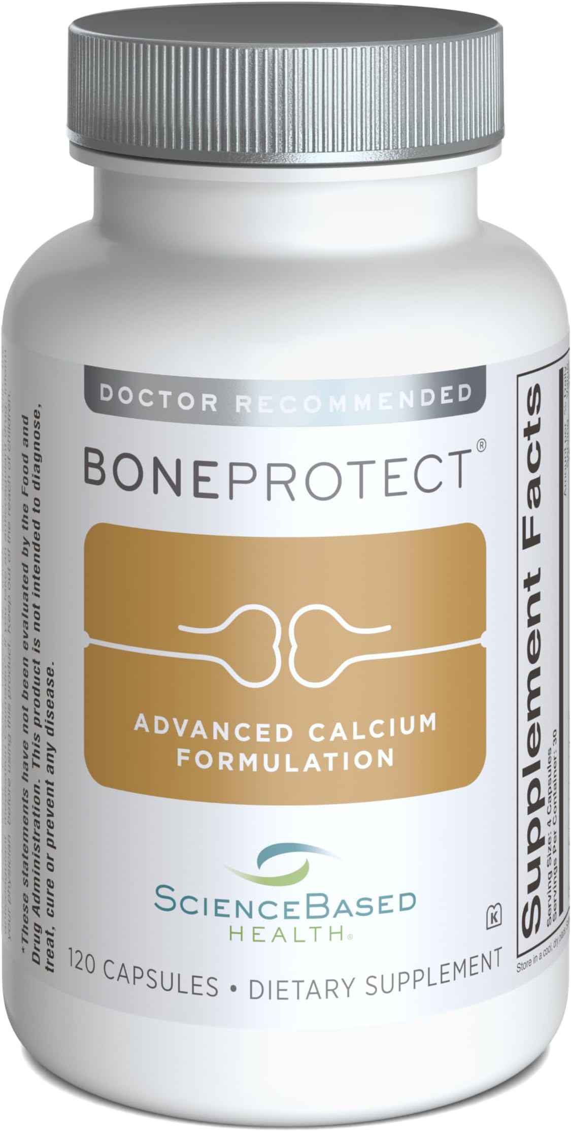 ScienceBased Health BoneProtect 800 mg Calcium gélules avant