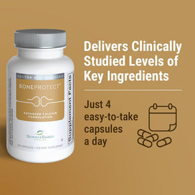ScienceBased Health BoneProtect 800 mg Calcium gélules avec des ingrédients naturels