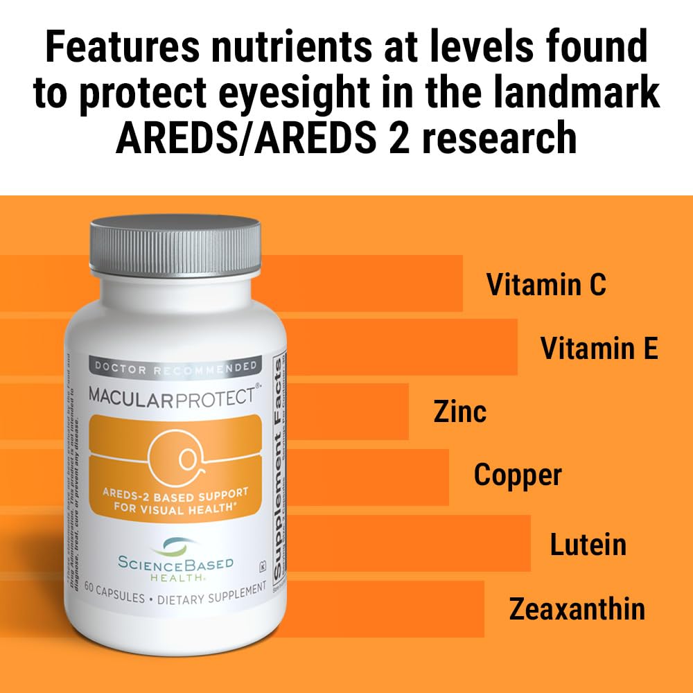 ScienceBased Health MacularProtect AREDS 2 bouteille avec fond neutre