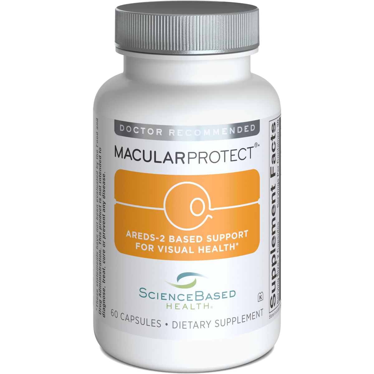 ScienceBased Health MacularProtect AREDS 2 bouteille de 60 capsules vue avant
