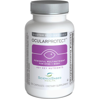 ScienceBased Health OcularProtect flacon de multivitamine avant avec étiquette
