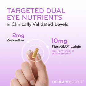 ScienceBased Health OcularProtect prise de multivitamine avec verre d'eau