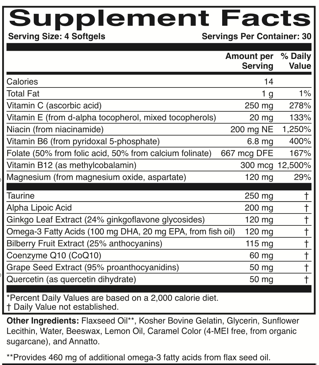 ScienceBased Health Optic Nerve Formula – gélule molle vue de près