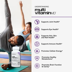 Scimera Bioscience MultivitaminMD capsules sur une table