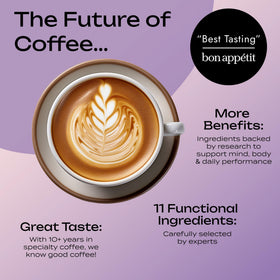 Scoop d'Atlas Latte Superblend prêt à être mélangé
