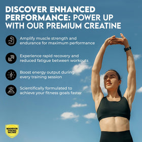 Scoop de 5 g inclus avec la poudre de créatine Warrior Strong Wellness