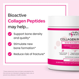 Scoop de poudre de collagène FORTIBONE® dans un verre d'eau