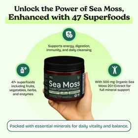 Scoop de poudre de super greens Atlantic Naturals pour dosage
