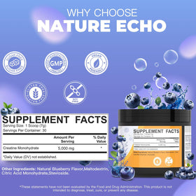 Scoop inclus dans la poudre de créatine monohydrate Nature Echo