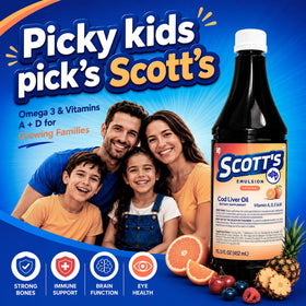 SCOTT'S EMULSION Huile de Foie de Morue en format familial