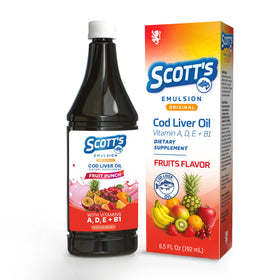 SCOTT'S EMULSION Huile de Foie de Morue Liquide pour Enfants 190 ml vue avant