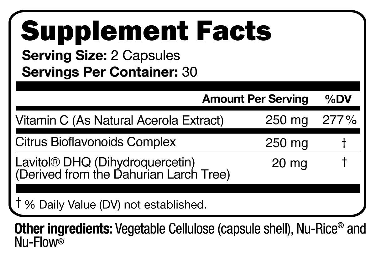 Script Essentials Vitamine C Acerola 250 mg flacon ouvert