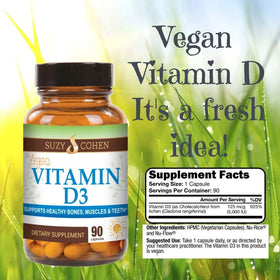 Script Essentials Vitamine D3 5000 IU emballage avec informations nutritionnelles