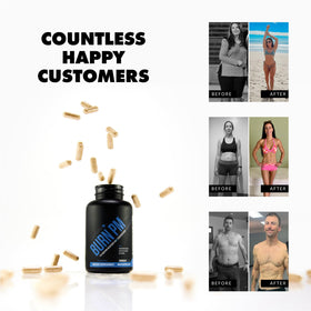 Sculpt Nation Burn PM flacon ouvert avec capsules visibles