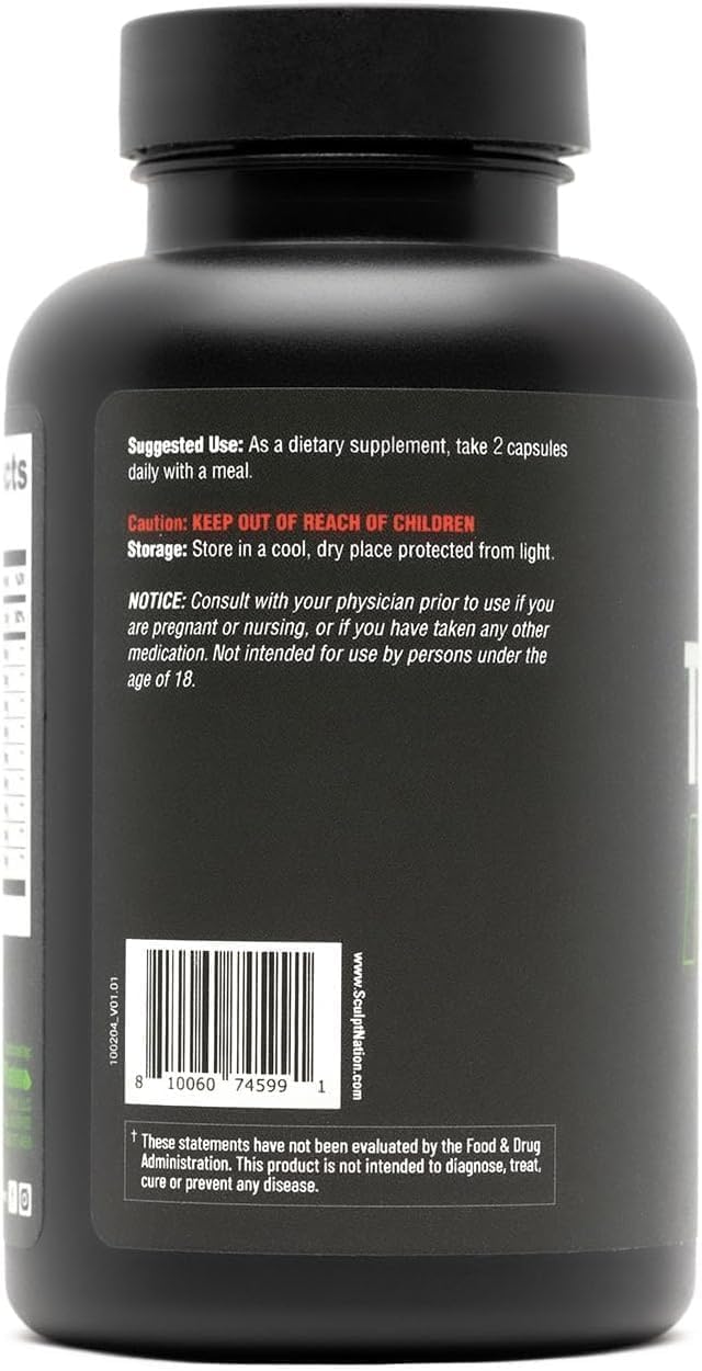 Sculpt Nation Complément Tribulus Terrestris 60 capsules avec ginseng