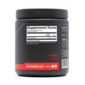 Sculpt Nation créatine monohydrate 259g en poudre dans un verre