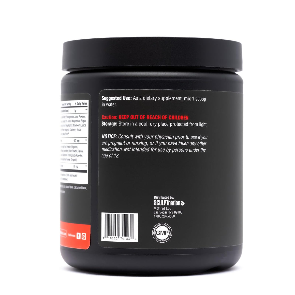 Sculpt Nation Poudre Superfood Fraise 300g emballage