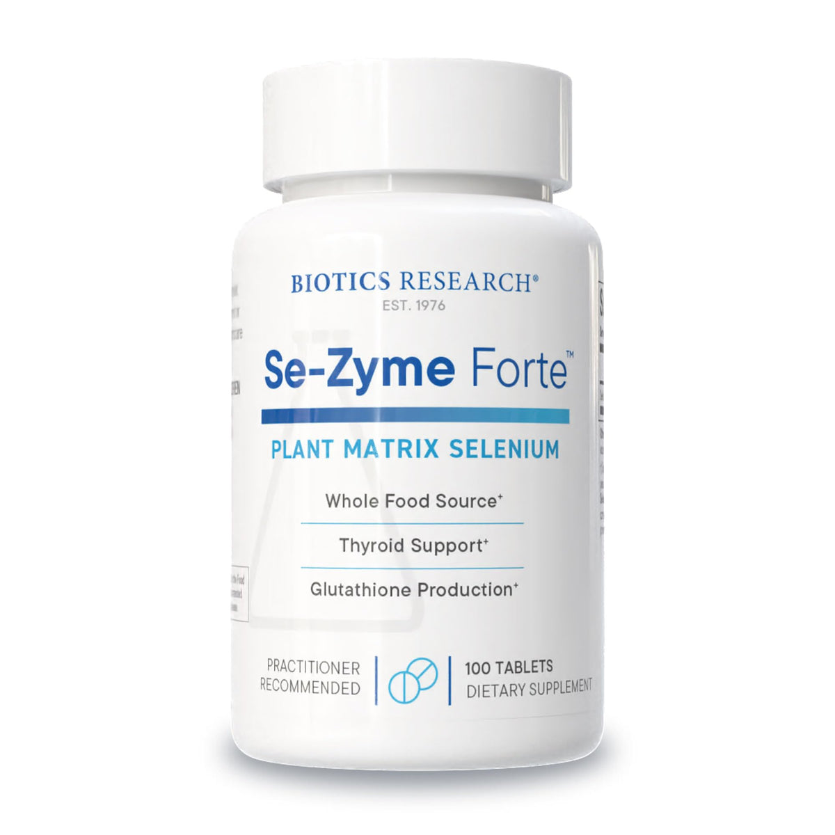 Se-Zyme Forte™ de BIOTICS RESEARCH, comprimés de 100mcg de sélénium