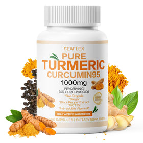 SEAFLEX Curcuma Curcumine 1000mg 120 capsules vue de face