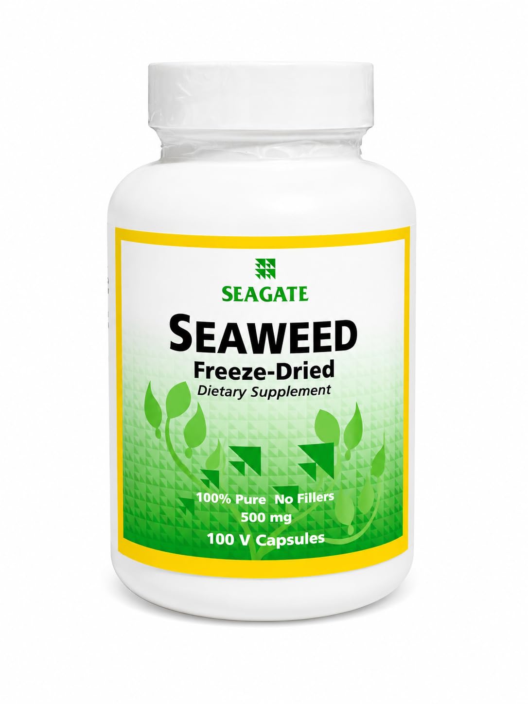 Seagate Algues Déshydratées 500 mg 100 Capsules - vue de face