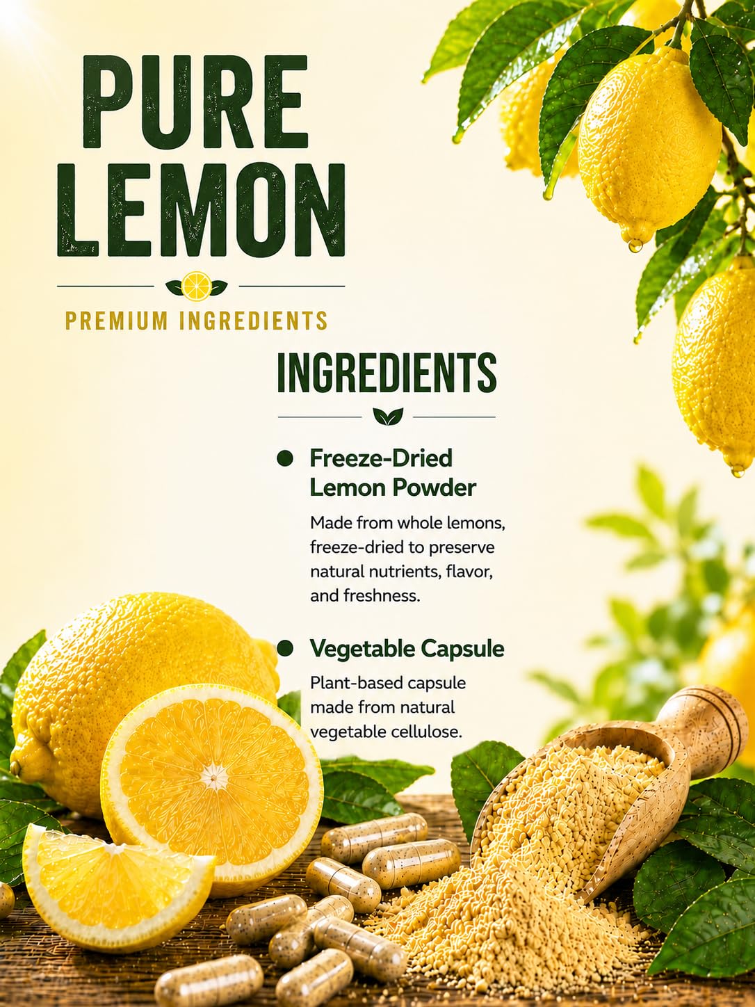 Seagate Complément Citron Complet 450 mg capsules ouvertes