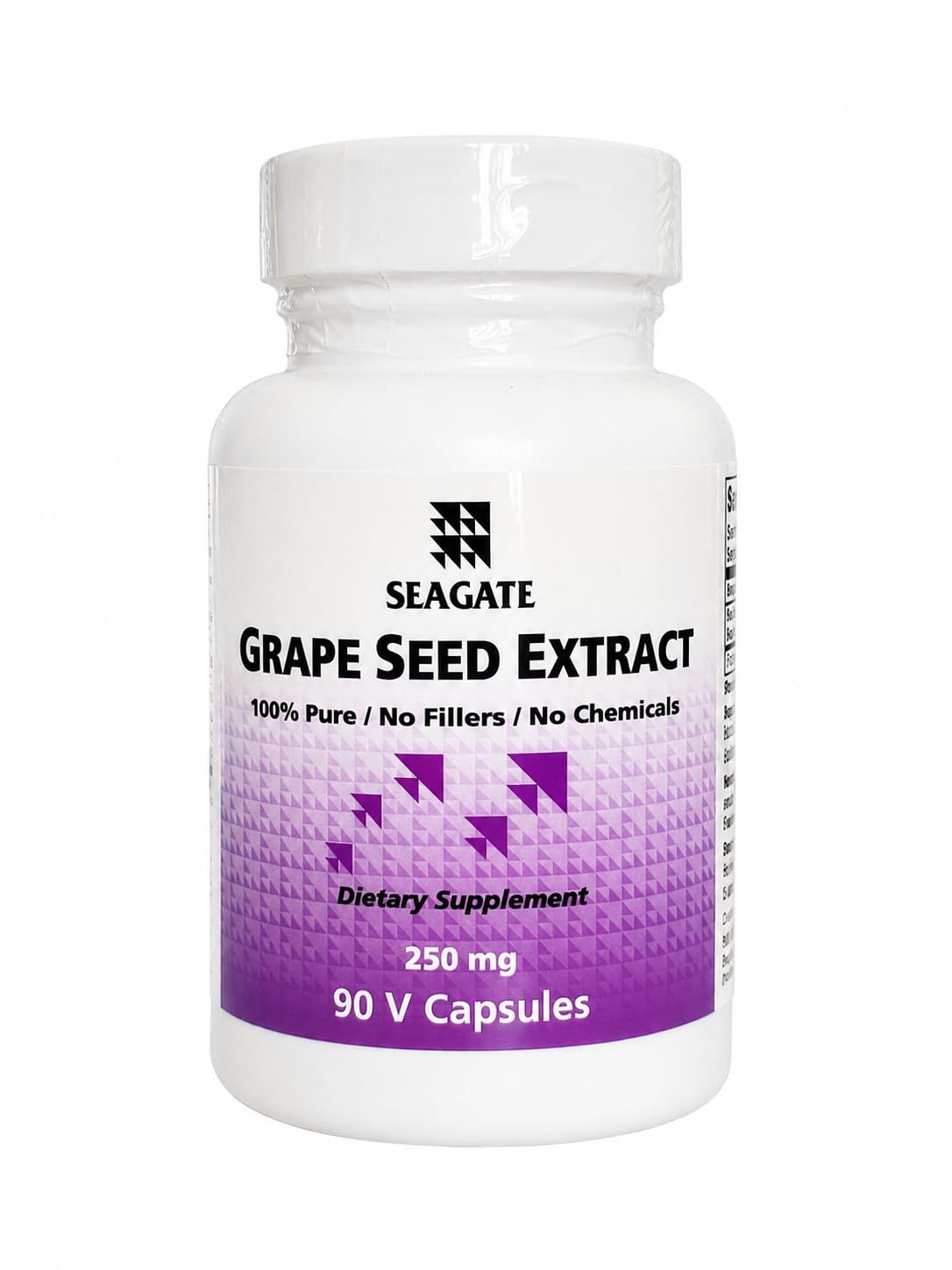Seagate Extrait de Pépin de Raisin 250mg Capsules Végétales - Vue de face